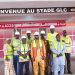 Moudjoutaba Barry, DG A sur le chantier de rénovation du stade Général Lansana Conté