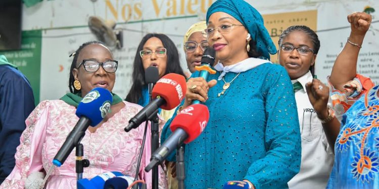 UFDG | Hadja Halimatou Dalein Diallo au siège du parti : « Je suis là pour transmettre le message du président Cellou Dalein Diallo »