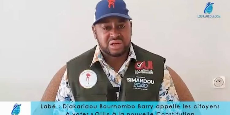 Labé : Djakariaou Bournombo Barry appelle à voter OUI à la nouvelle Constitution