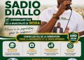 Amadou Sadio Diallo, Conseiller élu de la GMD (GMD-BÂTIR ENSEMBLE) s’addresse aux populations de Madina Wora