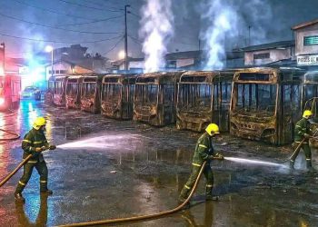 Koumassi : 55 autobus de la SOTRA endommagés dans un violent incendie